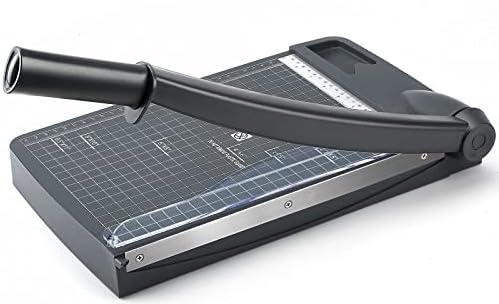 MROCO Paper Cutter 12" Cut Length Paper Trimmer, Guillotine Trimmer with 12 sheet Capacity Paper Cutting Board, Heavy Duty Guillotine Paper Cutters and Trimmers for Cardstock Paper Crafts Paper Slicer