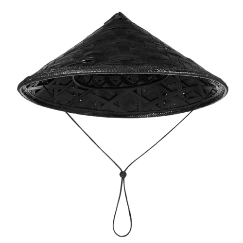 Chapeau cosplay samouraï noir pour s'occuper du jardin avec style