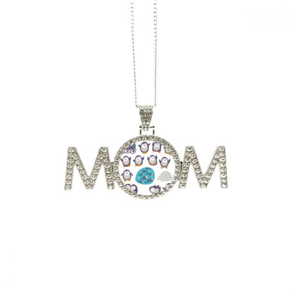 Collier avec pendentif pingouin poisson animal de neige M - 4