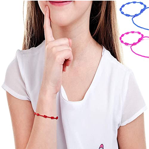 10 piezas Pulsera Rosario Ajustable con Cruz Tejida miniatura 7