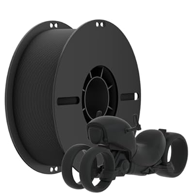 Black PLA Filament 1.75mm, Matte Black 3D Printer Filament -Durable 3D Printing...