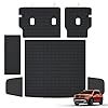 MJBYMAT Cargo Mat for 2026 Honda Passport & Backrest Mat (Upgraded : Lower Tier with Small Box),TPE All Weather Protection Car Trunk Mat Covering The Backrest Mat with Velcro Fastener Accessories