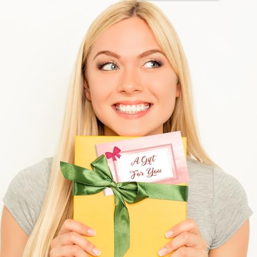 Certificados de regalo para negocios con sobres, vales en blanco para salones y bodas, 50 uds 4