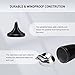 Adjustable Ashtray with Lid, Smokeless Windproof Outdoor Standing Tall Stand Ash Butt Holder for Home Patio, Black Outside Cigar Ash Tray Cigarette Butt Disposal Receptacle in 20