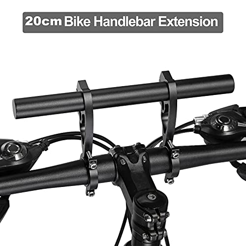 Yizhet Bike Handlebar Extender, Bicycle Handlebar Extension Lightweight Durable Double Bike Handlebar Bracket for Holding Bicycle Speedometer, GPS, Phone Mount Holder(20cm) - Thumbnail 6