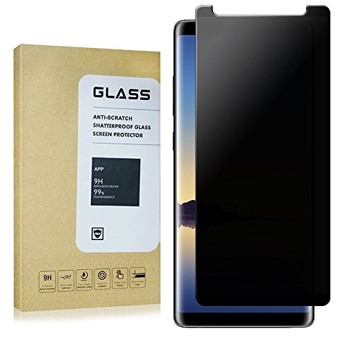 for Galaxy Note 8 Privacy Tempered Glass Screen Protector, 9H Hardness [Case Friendly] [3D Full Coverage] Anti-Spy Screen Protector Shield for Samsung Galaxy Note8 Black