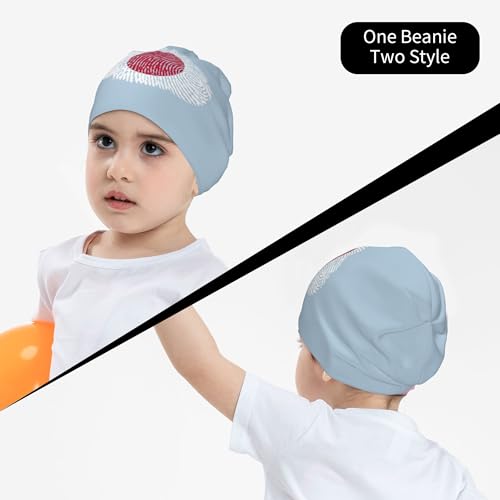 Japan DNA Fingerprint Children Hip Hop Knitted Hat Kids Elastic Leisure Knit Cap Warm Sleep Beanies Black4
