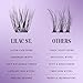 Lilac St - Originals Natural Faux Eyelash Clusters (10mm) - Soft, Natural Look - DIY Lash Extension Wisps - Lightweight & Lifelike - Lasts 10 Days - Cruelty Free, Vegan, Women Founded - 10 Lashes