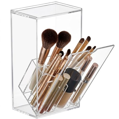 VORA Clear Makeup Brush Holder with 17 Slots