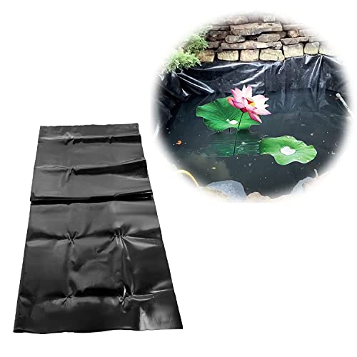 2x1m Rubber Pond Liner 3x4m Flexible Pond Skins Black Heavy Duty Fish Pond Liners Waterfall and Water Features Fountain Fish Pond Bed Liners Cloth Landscaping Liners Reinforced Impermeable Film 5x8m