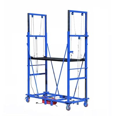 DCHOOD Scaffolding Tower Household Electric Lifting Scaffold Work Platform, Heavy Duty Lift Table for Indoor Outdoor Aerial Work Warehouse Handling of Goods, with Remote Control Scaffolding Tower for