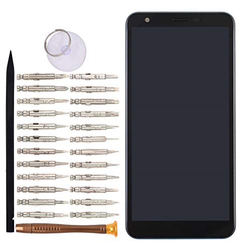 Image of Black LM-X320EMW Display LCD Touch Digitizer Screen with Screen Frame Replacement for LG K30 2019