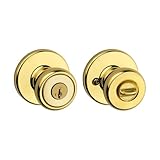 Kwikset 94002-868 Tylo Keyed Entry Knob with Smartkey Security In Polished Brass