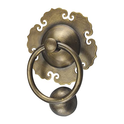 DJDLLZY Sechsecker Türklopfer Messing Türklopferzweck Verschiedene Tempeltüren, Farmyard-Innenhoftüren usw Cover