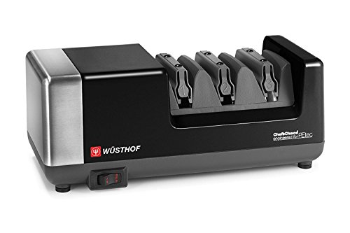 Wusthof 3-stage PEtec Electric Knife Sharpener (Black & Stainless Steel) Wusthof 3-stage PEtec Electric Knife Sharpener (Black & Stainless Steel)