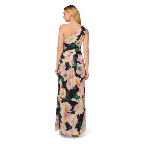 Image of Adrianna Papell One Shoulder Chiffon Gown