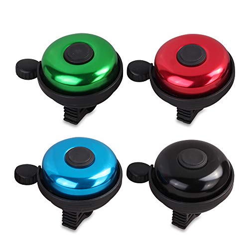 Image of MINI-FACTORY Bike Bell for Adults Kids, Loud Crisp Clear Sound Bicycle Bell for Outdoor Cycling Safe Ring Horn Cycling Accessories (Left-Hand Use)