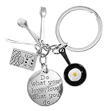 BESPORTBLE Llavero Creativo Colgante de Utensilios de Cocina, Decoración para Mochila, Accesorio Ligero y Resistente, Adorno Funcional para Llaves y Bolsos, Adecuado para Uso Diario