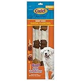 Cadet Gourmet Beef Hide Shish Kabob Dog Treats Chicken, Chicken Liver, & Sweet Potato X-Large 10 in. 2 Count