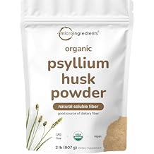 Micro Ingredients Organic Psyllium Husk Powder, 2lbs 32oz | Daily Soluble Fiber Supplement | India Origin | Non-GMO, Keto Friendly, Vegan