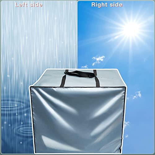 Patelai 2 Pcs Outdoor Cushion Storage Bags with Zipper, 105 Gallon,Gray by Patelai - Image 7