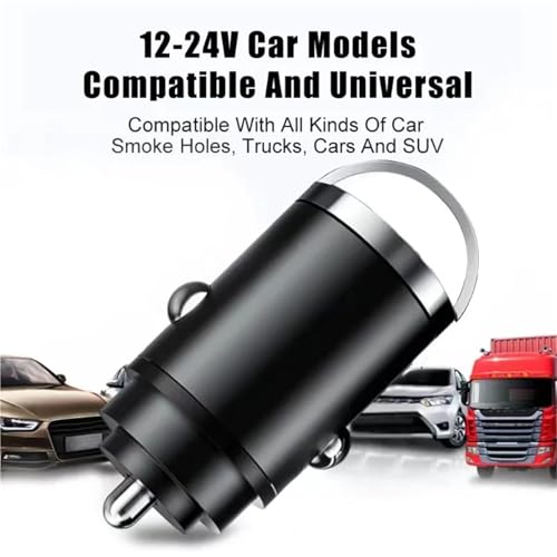 Cargador mini USB para coche 100W que soluciona la batería baja de tu móvil con QC 3.0 7