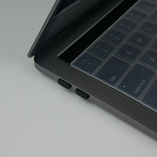 ProCase Anti Dust Dirt Plug for 2019 MacBook Pro 16 inch A2141/ Macbook Air 13" 2018 2019 / Macbook Pro 13" 15" / Macbook 12" with Retina, Silicone Port Plugs Cover Set Dust Cups Black