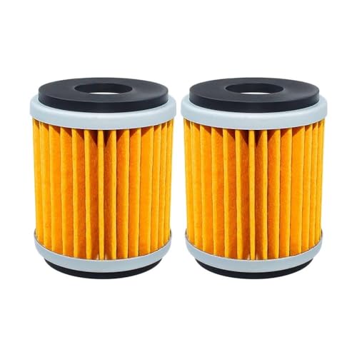 Filtre à huile moto EC450F en lot de 2 pièces jaunes haute visibilité
