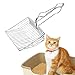 猫砂スコップ、猫トイレ スコップ、砂取り用品 大型猫砂スコップ 猫用スコップ 猫砂シャベル スコップ 猫用品 ネコトイレ用スコップ 猫砂のお手入れ スチール製 ペットトイレ用品 掃除シャベル