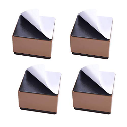 4er Set Möbelfüße Sofafuss Matratze Hohen Fuß,Möbelerhöhung Aus Karbonstahl, Erhöht Die Höhe Schwerer Möbel Oder Betten,Selbstklebende,Kratzfeste