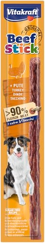 VITAKRAFT Beef Stick con Tacchino Alimento Complementare Snack alla Carne per Cani - 12 g