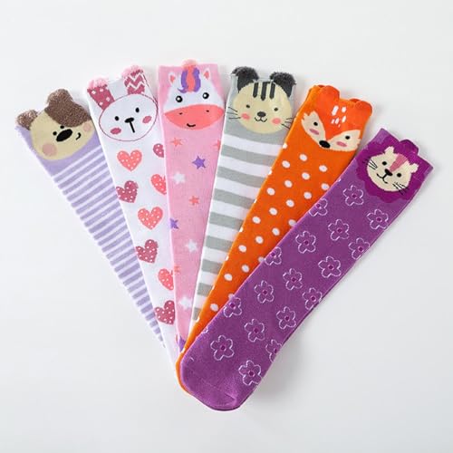 Knee High Socks for Girls, Fun Animal Design for Kids4