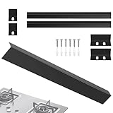 Protoence Herd Spalt Abdichtung,Edelstahl Seitliche Blende Schutz - Rutschfeste Spaltfüllleiste | Für Küche Ofen Herd Geräte Arbeitsplatte Schrank Geschirrspüler Mikrowelle Kühlschrank Waschmaschine