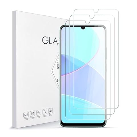 Asoway Folia ochronna ze szkła hartowanego do REALME Note 60 [3 sztuki] Twardość 9H, ochrona ekranu o wysokiej rozdzielczości do REALME Note 60 bez pęcherzyków