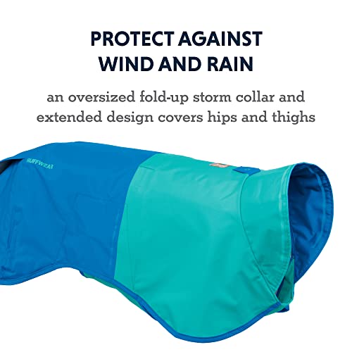Ruffwear, Sun Shower Dog Raincoat, All-Weather Jacket, Waterproof, Windproof & Lightweight, Blue Dusk, X-Small #TOP2
