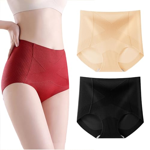 Braguitas fajas invisibles Lushybum con control de abdomen para mujer de cintura alta de uso diario