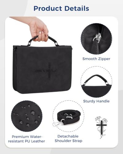 WANDF Leather Bible Bag with Strap