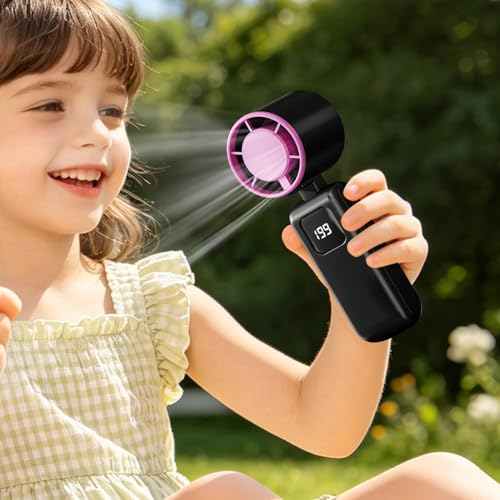 Ventilador de mano portátil plegable ideal para viajes y senderismo 4