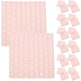 FOMIYES Bolsas de Burbujas para Embalaje 60 Piezas Tamaño 10X10 CM Color Rosa Diseño de Corazón Gruesas y Resistentes para Envío y Protección de Paquetes