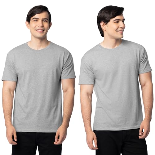 Image of Fruit of the Loom Men's Eversoft Cotton Short Sleeve T-Shirts, 2 Pack