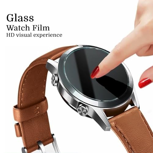 Image of Full Glue Tempered Glass Screen Protector Compatible For Samsung Galaxy Watch 5 Pro (45Mm) Glass Film (Pack Of 1) With Easy Installation Kit for Smartwatch [Transparent]