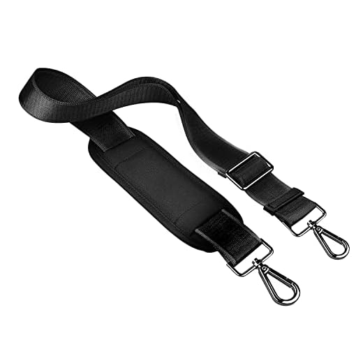 Qishare 59 Inch Universal Replacement Shoulder Strap Pet Carrier Strap Adjustable Belt with Metal Swivel Hooks for Luggage Duffel Computer Bags Laptop Case (Black)