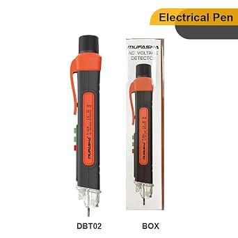 MUFASHA Non-Contact Voltage Tester with LED Flashlight, Buzzer Alarm, AC Voltage Detector Pen,Test Range 12V - 1000V & Live/Null Wire Judgment