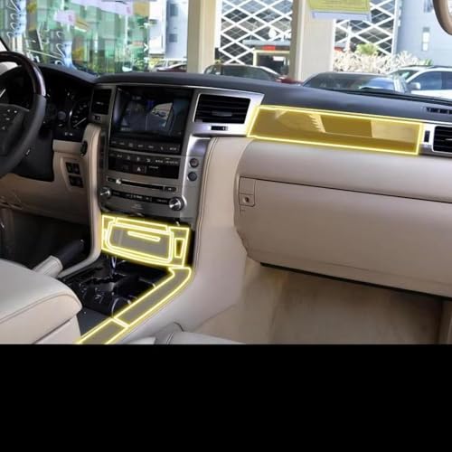 Film protection TPU transparent console centrale voiture Lexus LX 12-15