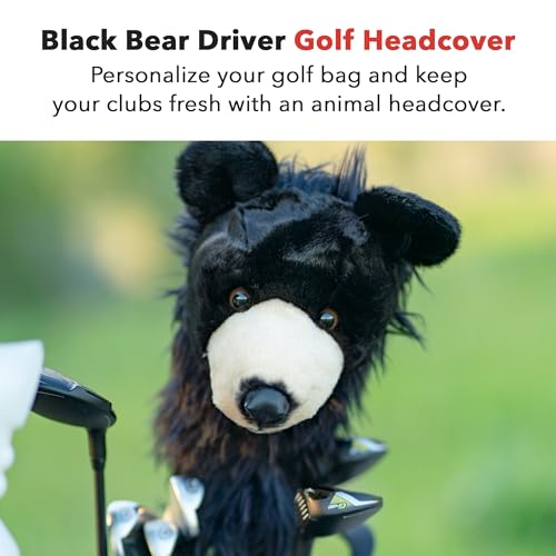 Daphne's Bear Driver and Fairway Wood Head Cover Black - Image 2