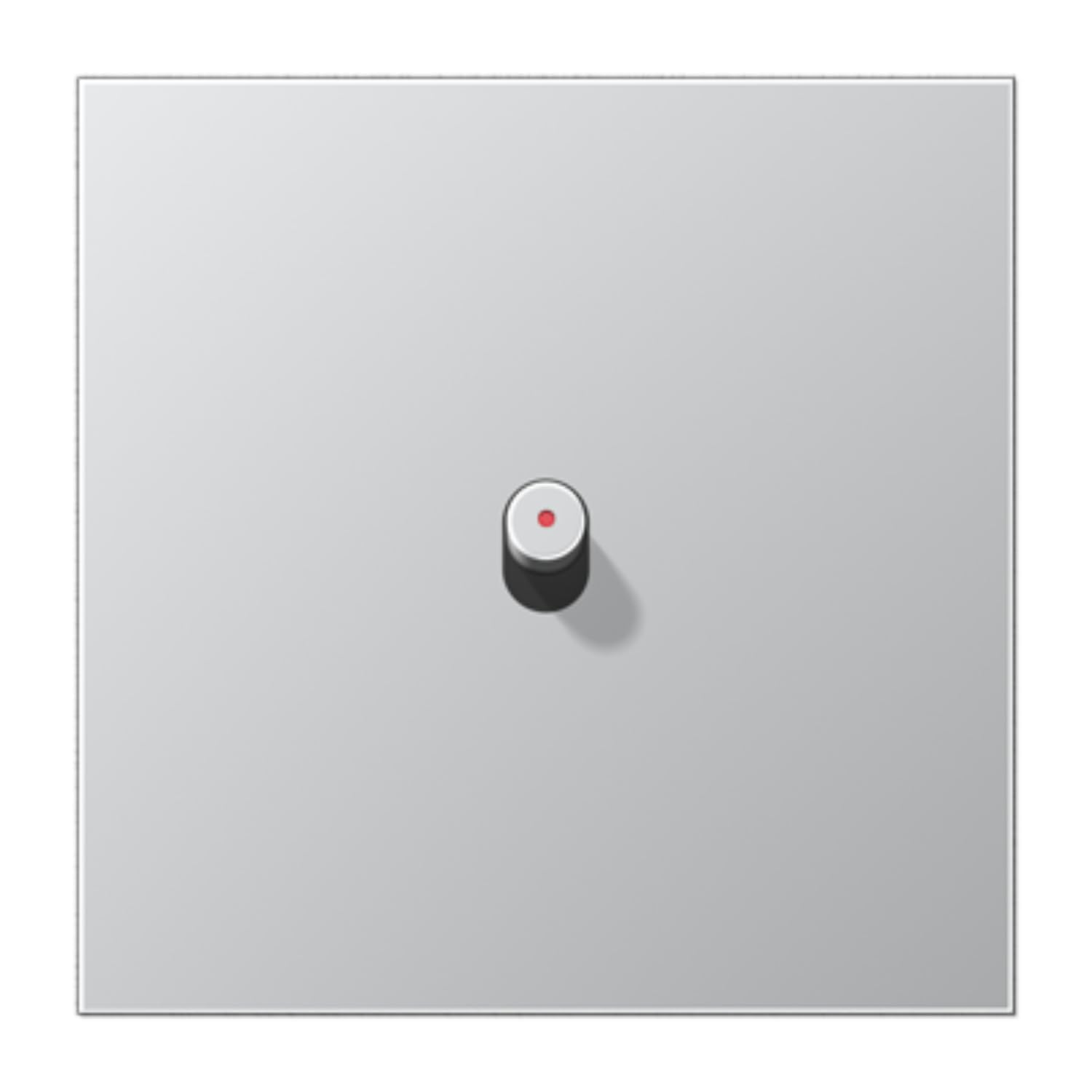 Plaque 1 x 1 pal. LED cylindre JUNG AL12-0KOR0 aluminium 1912 monoposte