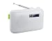 Produktbild Muse M-108 DAB Radio tragbar mit PLL UKW Tuner und RDS-Funktion (FM, DAB+, RDS, LCD-Display, AUX-In, Netzadapter), weiss