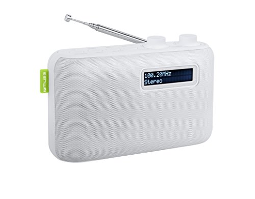 Radio portable DAB+ Muse récepteur de table avec rétroéclairage blanc et entrée AUX