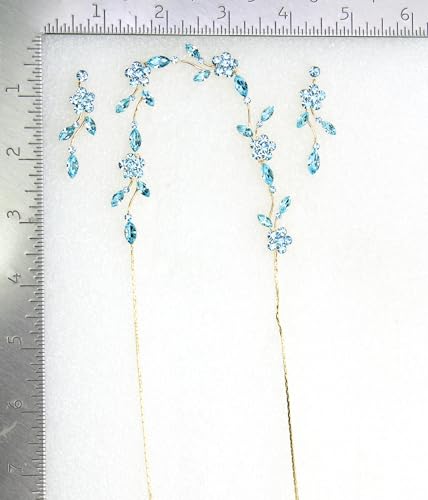 Image of Faship Gorgeous Rhinestone Crystal Floral Necklace Earrings Set