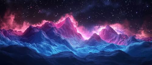 Peinture Diamant Ciel Étoilé de Montagne : Créez Votre Propre Décoration Maison 5D Zen